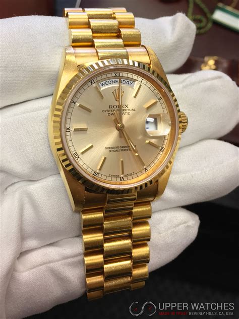 presidential rolex all gold|Rolex presidential gold content chart.